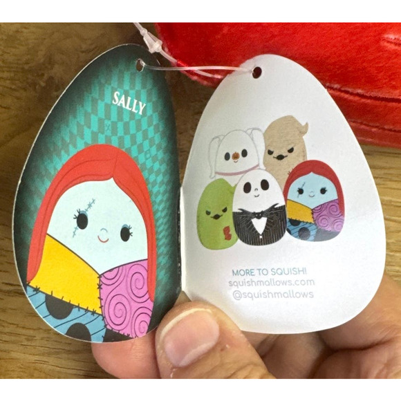 Squishmallow Nightmare Before Christmas Sally 6” Plush New With Tags - Picture 4 of 4